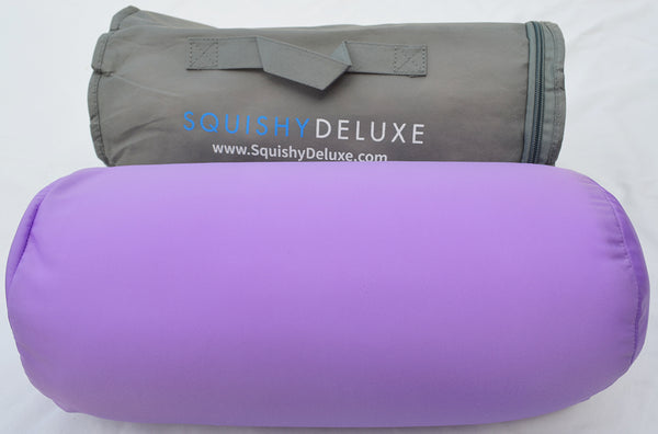 Squishy Deluxe Microbead Body Pillow with Removable Cover - Navy Blue